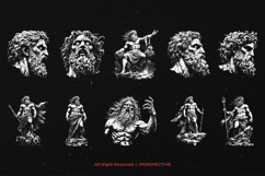 10 Bundle Dark Art Zeus Gods Greek Mythology Olympus Tattoo Product Image 6
