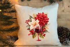 Christmas Wine Cup Sublimation Clipart Product Image 4