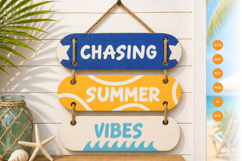 Summer Wall Decor Laser Cut SVG - Beach Sign Laser Cut Product Image 1