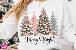 Merry and Bright PNG, Christmas Bow PNG, Funny Christmas PNG Product Image 4