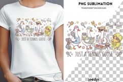 Tennis goose png design for T-shirts Product Image 4