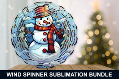 Snowman Stained Glass Wind Spinner - Snowman Wind Spinner Product Image 5