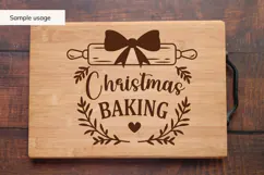 Christmas Kitchen - Rolling Pin SVG, PNG, DXF Product Image 4
