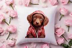 Cute Valentine Dog Clipart, Valentines Day Dog Clipart Product Image 4