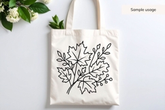 Hand Drawn Fall Leaves Arrangement SVG Product Image 4