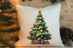 Watercolor Christmas tree clipart, Christmas tree Clipart Product Image 4