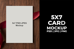 5x7 Valentine's Day Invitation Mockup, Greeting Card Product Image 4
