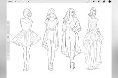 100 Procreate Fashion Model Stamp Brushes Product Image 3