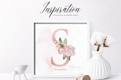 Blush Alphabet Clipart, Rose Gold Letters Product Image 2