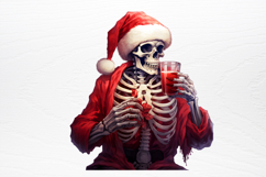 Christmas Skeleton Sublimation PNG Product Image 4