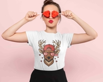 Valentine Buck Camo SVG PNG | Boys Valentines Deer Camo Cap Product Image 2