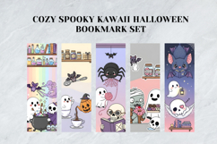 Cozy Spooky Pastel Kawaii Halloween Bookmark Set,Ghost Pumki Product Image 4