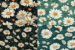 Boho Daisey Seamless Patterns - 300DPI Product Image 4