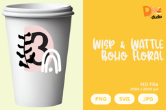 Wisp &amp; Wattle Boho Floral Monogram Product Image 1