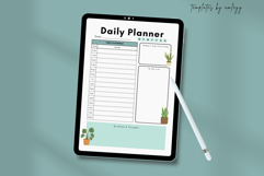 Pastel Daily Planner Template Aesthetic &amp; Editable Canva Product Image 3