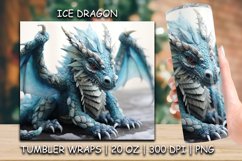 3d Sublimation Tumbler Wrap, 20 oz Dragon Tumbler Product Image 1