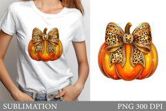 Pumpkin T-Shirt Design. Pumpkin Sublimation Product Image 1