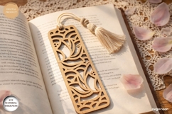 Nymphaea Flower Bookmarks Laser Cut | Glowforge | SVG Product Image 1