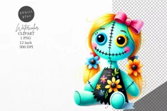 Halloween clipart, Doll clipart, Autumn clipart Product Image 1