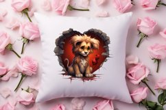 Valentine Broken Heart Animal Clipart, Valentines Couple Product Image 4