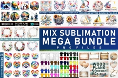MIX Sublimation Designs, Sublimation Backgrounds Mega Bundle Product Image 2