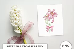 Watercolor flowers bouquet PNG Product Image 4