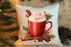 Christmas Drink Clipart Sublimation, Christmas PNG Product Image 4