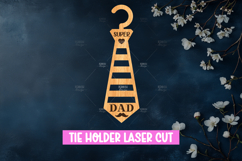 Tie Holder Laser Cut SVG, Hanging Tie Rack Template Lasercut Product Image 1
