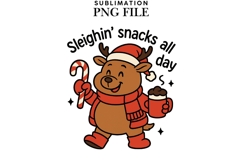 Deer snack squad png design for T-shirts Product Image 1