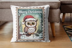 Vintage Christmas Stamp PNG Bundle 51 Product Image 4