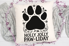Holly Jolly Pawliday Svg, Dog Christmas Svg, Dog Paw Svg. Product Image 5