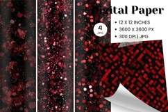 red glitter Background Wallpaper Sparkles Digital Paper_90 Product Image 1
