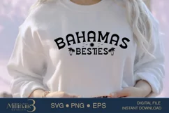 Bahamas Besties Spring Break SVG PNG|Summer Reunion Gril's Product Image 3