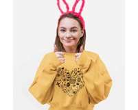 Funny Easter Heart SVG PNG | Easter Svg | Easter Bunny Png Product Image 2