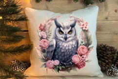 Christmas Owl Clipart, Christmas Owl Clipart, Christmas Owl Product Image 4
