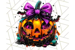 Pumpkin Party Halloween Clipart PNG, Cute Spooky Elements Product Image 4