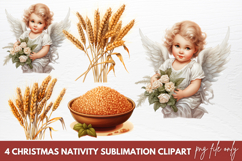 Christmas Nativity Sublimation Clipart Product Image 1