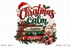 Christmas Calm Chapter by Chapter PNG, Christmas Books Product Image 2
