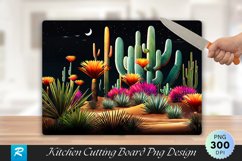 Desert Garden Cutting Board Sublimation Design Product Image 1