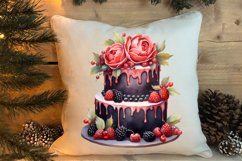 Christmas Cake Clipart, Christmas Cake Clipart Product Image 4