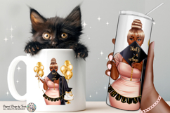 Black Girl Graduation PNG That’s a Wrap Blonde Bun Design Product Image 6