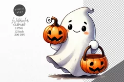 Halloween clipart, Ghost clipart, Autumn clipart Product Image 1
