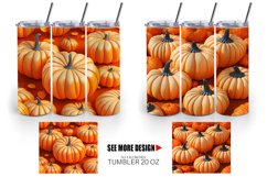 3D Pumpkin | Tumbler Sublimation Wrap Product Image 4