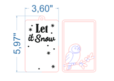 Christmas Ornament SVG laser cut files for Glowforge Product Image 4