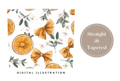 Oranges Tumbler Design, Floral Tumbler Template Product Image 4