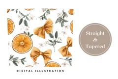 Oranges Tumbler Design, Floral Tumbler Template Product Image 4