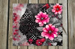Vintage Hearts | 4 gothic Skinny tumbler sublimation designs Product Image 4