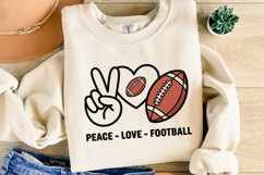 Peace Love Football Svg | Game Day Svg | Shirt Svg Product Image 4