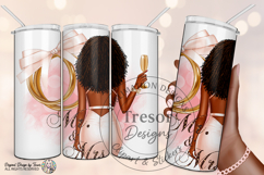 Mr And Mrs Curly Bride PNG Wedding Clipart Sublimation Product Image 6