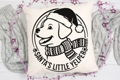Santa’s Little Yelper Svg, Funny Dog Lover Christmas Svg. Product Image 5